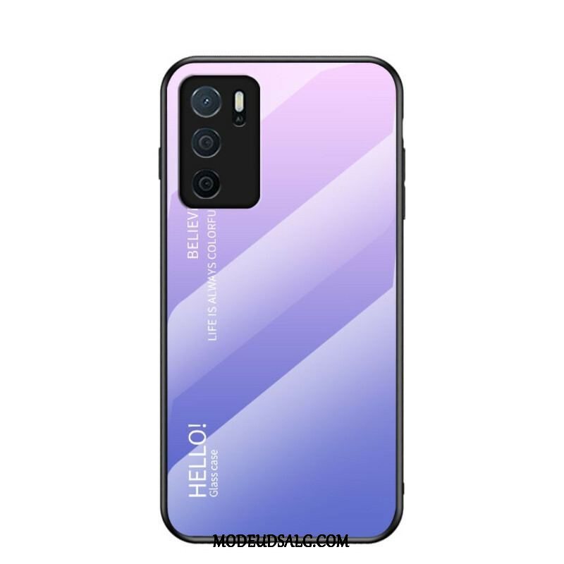 Cover Oppo A16 / A16s Hærdet Glas Hej