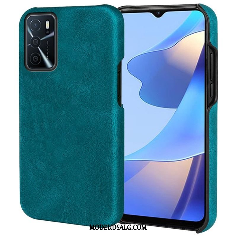 Cover Oppo A16 / A16s Nye Farver Elegance Lædereffekt