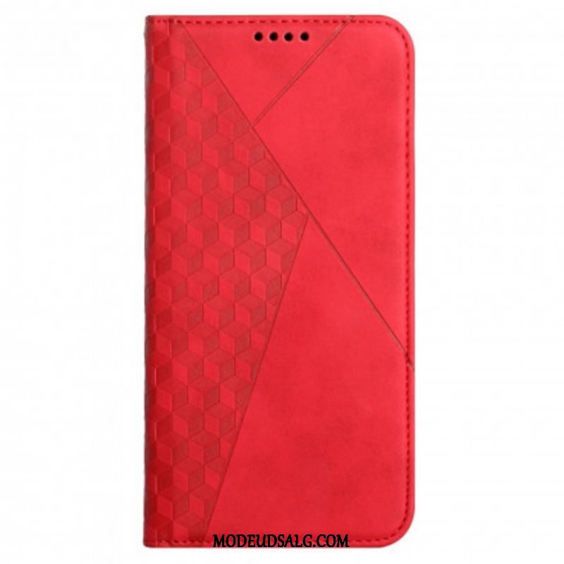 Cover Oppo A54 5G / A74 5G Flip Cover Cubic Style Skin-touch