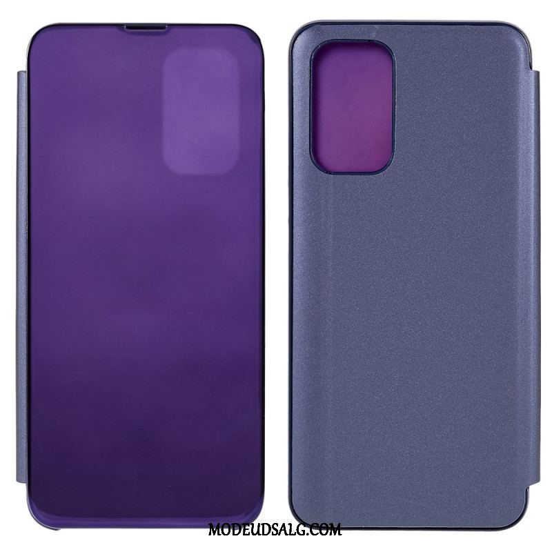 Cover Oppo A54 5G / A74 5G Spejl Og Lædereffekt