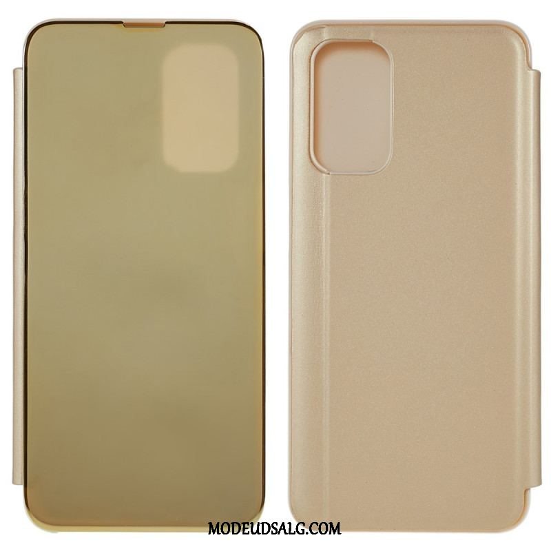 Cover Oppo A54 5G / A74 5G Spejl Og Lædereffekt