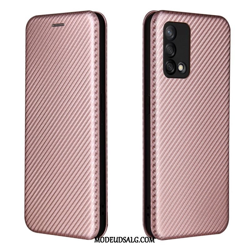 Cover Oppo A74 4G Flip Cover Kulfiber