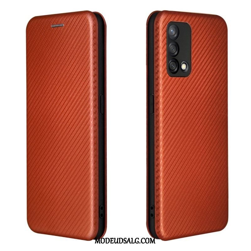 Cover Oppo A74 4G Flip Cover Kulfiber