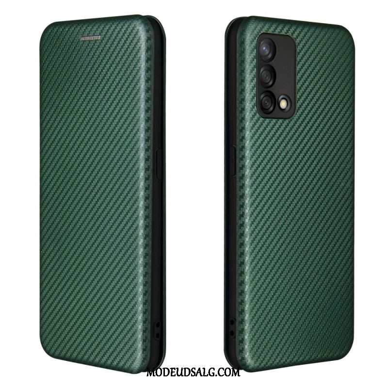 Cover Oppo A74 4G Flip Cover Kulfiber