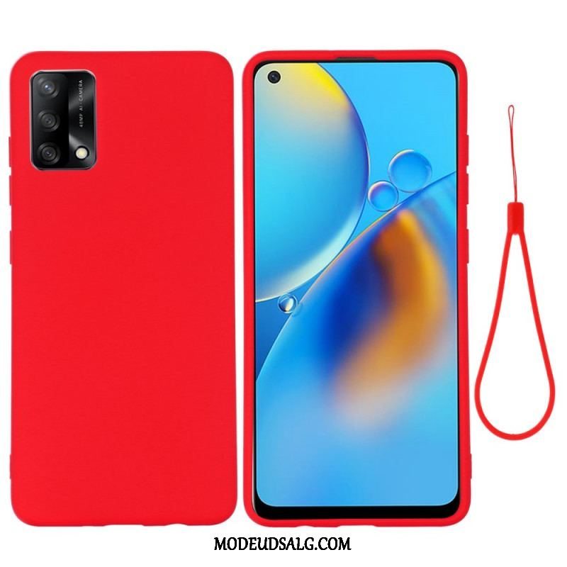 Cover Oppo A74 4G Flydende Silikone Med Snor