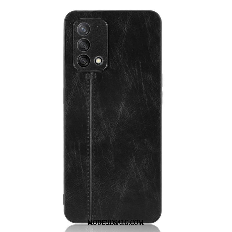 Cover Oppo A74 4G Stil Lædersøm