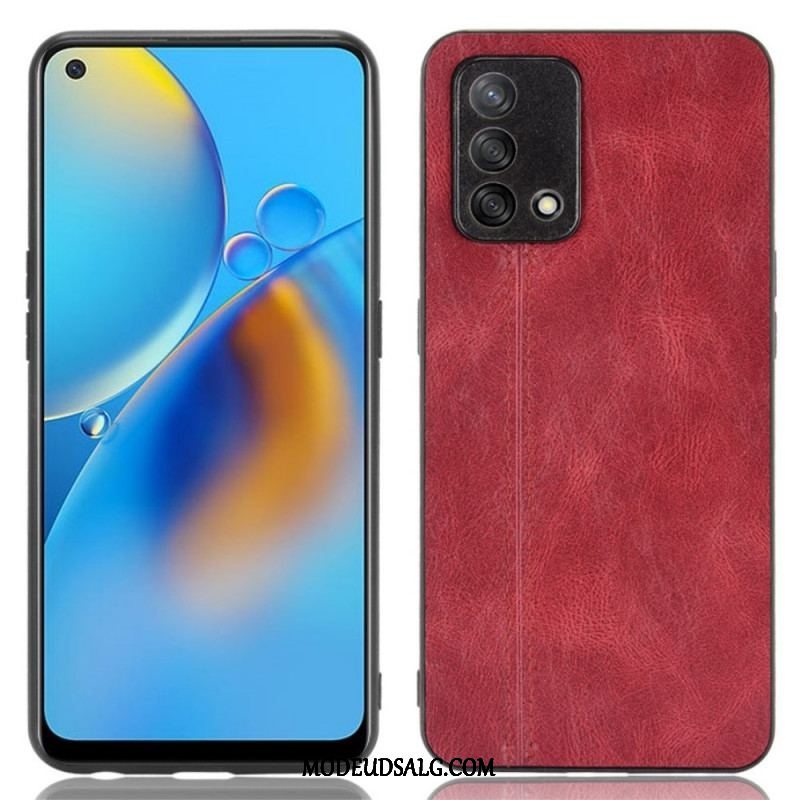 Cover Oppo A74 4G Stil Lædersøm