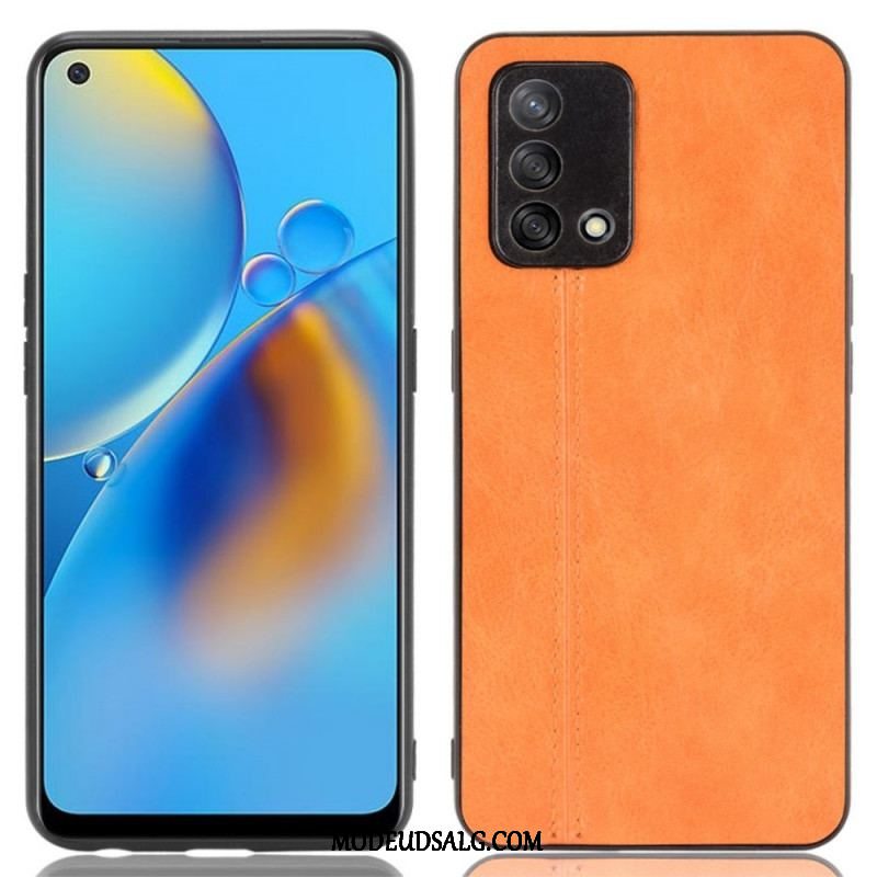 Cover Oppo A74 4G Stil Lædersøm