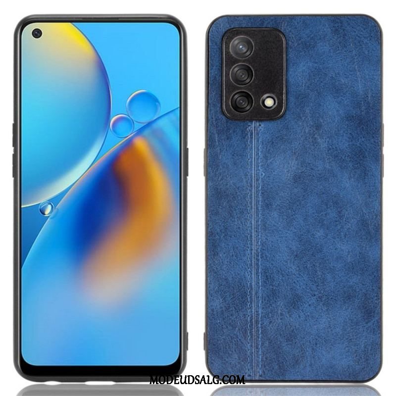 Cover Oppo A74 4G Stil Lædersøm