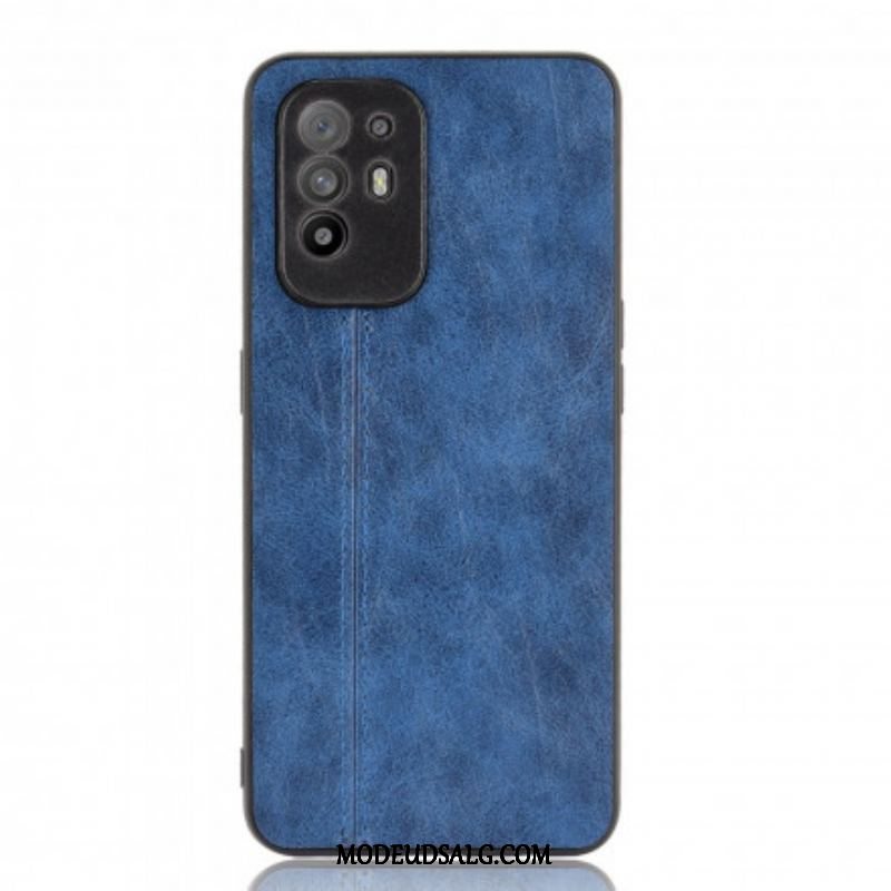 Cover Oppo A94 5G Couture Lædereffekt