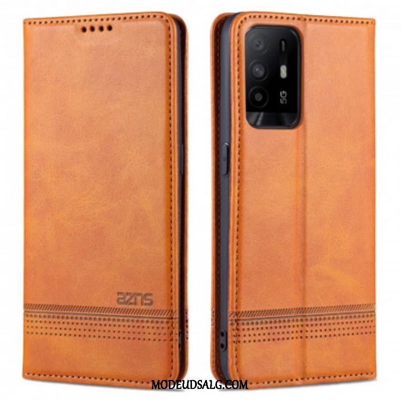 Cover Oppo A94 5G Flip Cover Azns Læderstyling