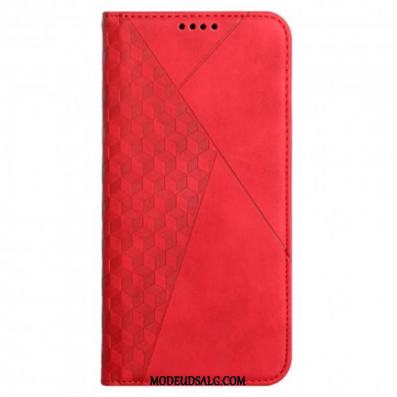 Cover Oppo A94 5G Flip Cover Cubic Style Skin-touch