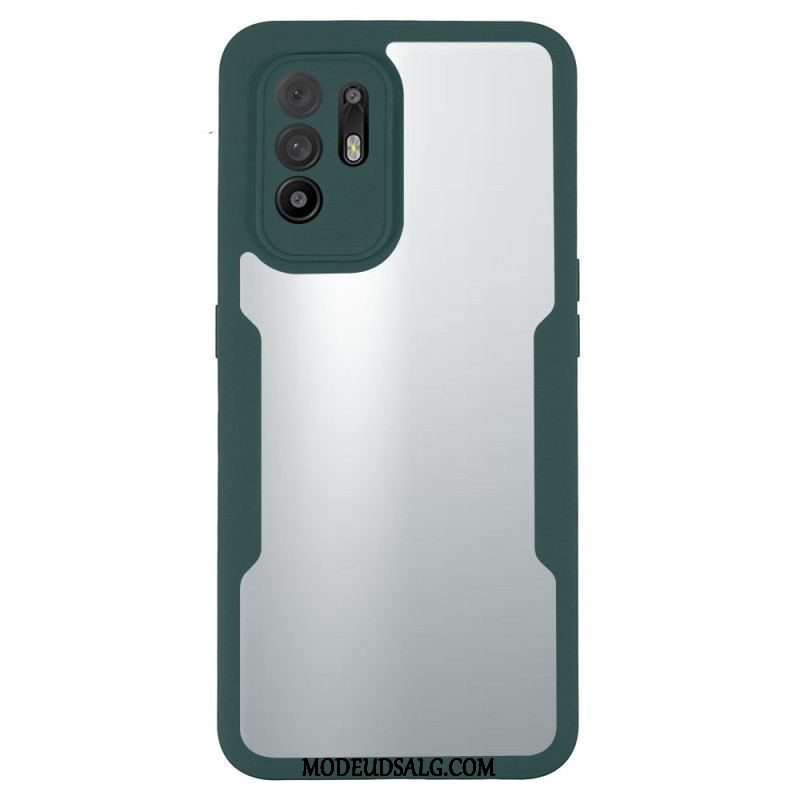 Cover Oppo A94 5G Hybrid Gennemsigtige Farvede Kanter