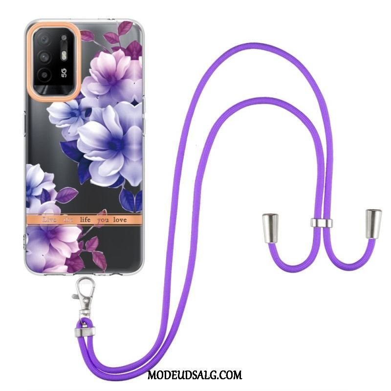 Cover Oppo A94 5G Med Snor Med Blomstersnor