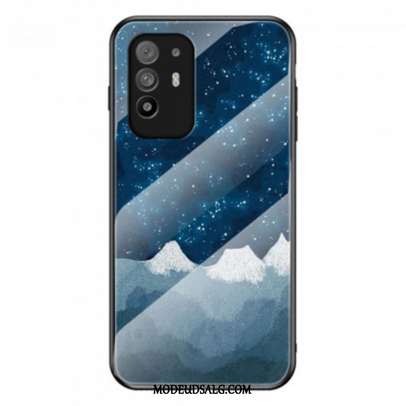 Cover Oppo A94 5G Premium Farver Hærdet Glas