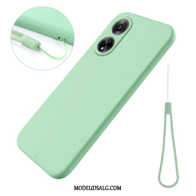 Cover Oppo A98 5g Telefon Etui Flydende Silikone Strop