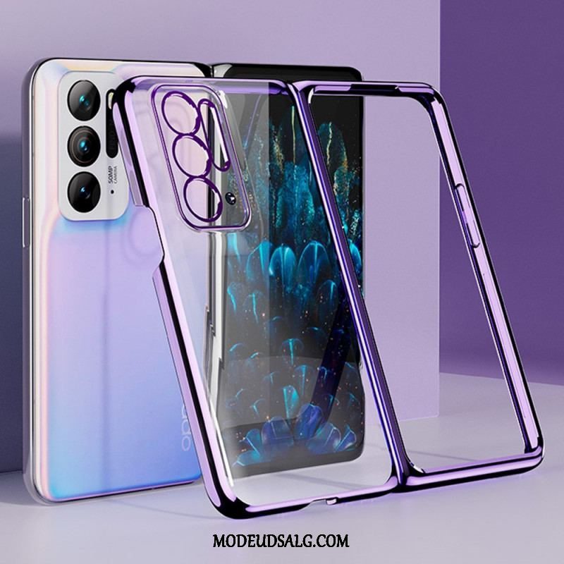 Cover Oppo Find N Gennemsigtig Med Metalfrontramme