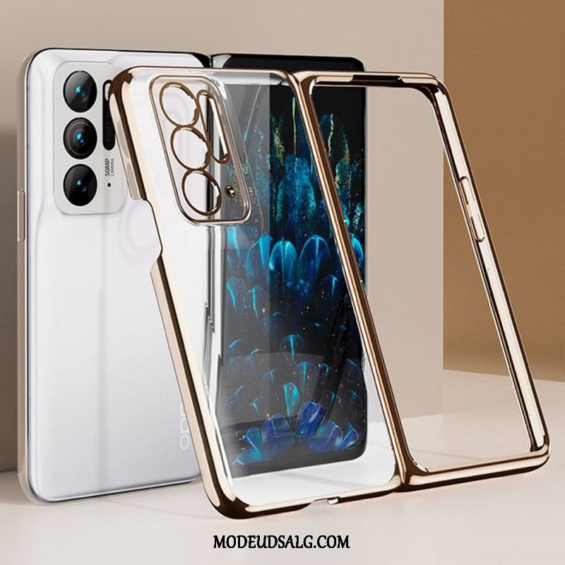 Cover Oppo Find N Gennemsigtig Med Metalfrontramme