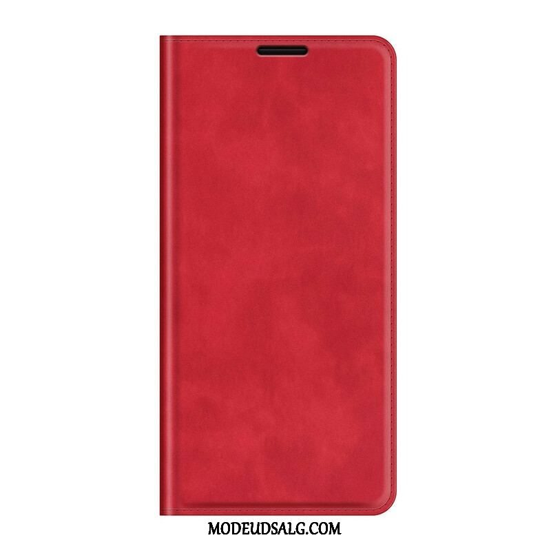 Cover Oppo Find X3 Neo Flip Cover Silky Touch Lædereffekt