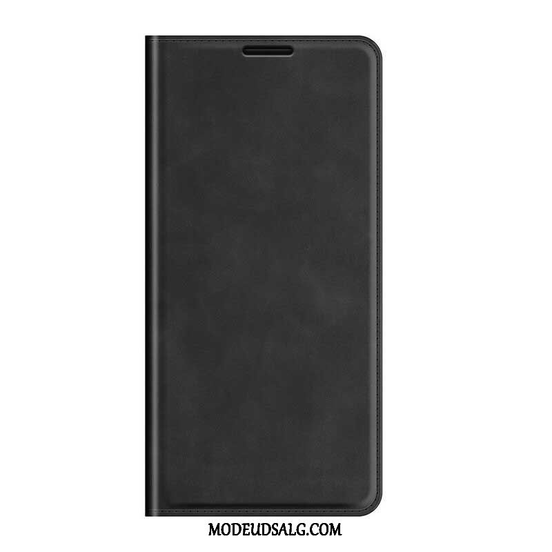 Cover Oppo Find X3 Pro Flip Cover Blødt Lædereffekt