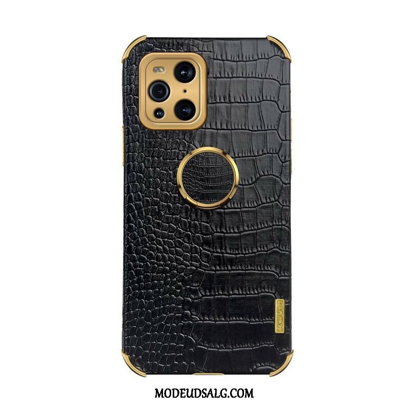 Cover Oppo Find X3 Pro X-case Krokodilleskindeffekt