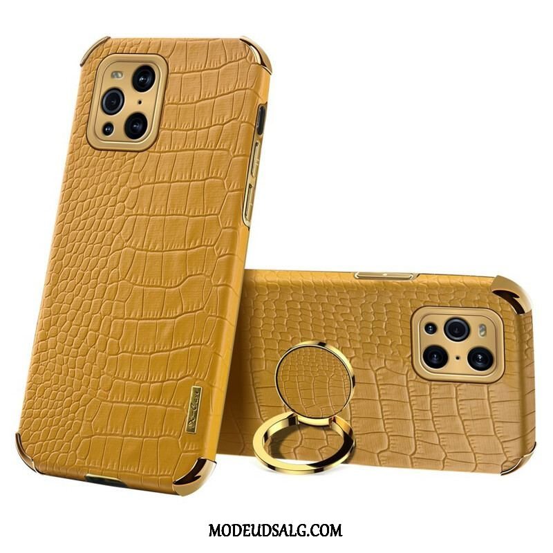 Cover Oppo Find X3 Pro X-case Krokodilleskindeffekt