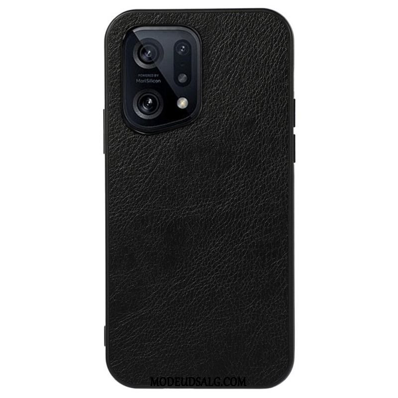 Cover Oppo Find X5 Litch Læder Styling