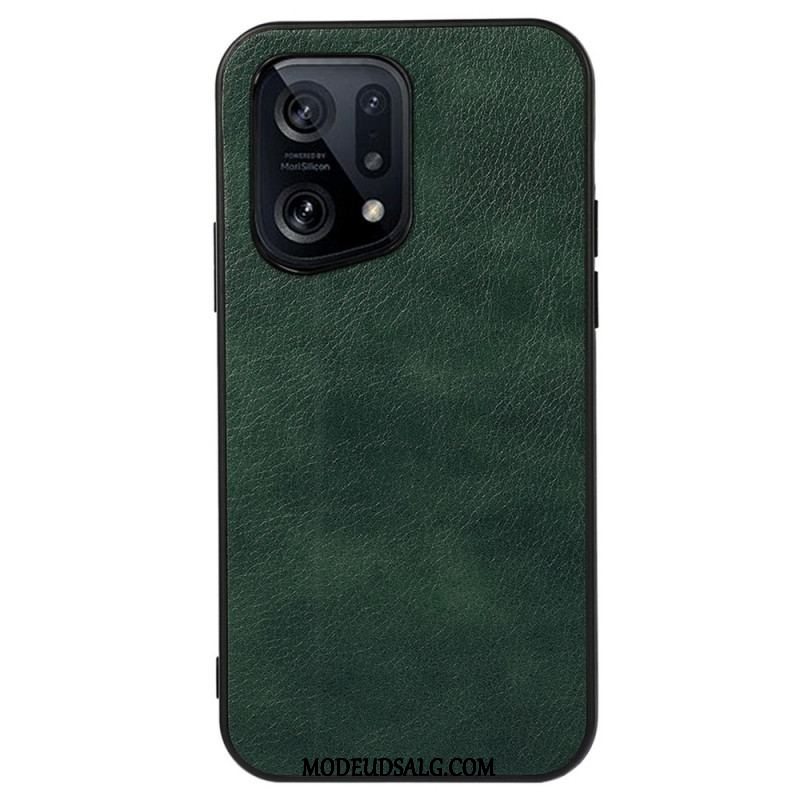 Cover Oppo Find X5 Litch Læder Styling