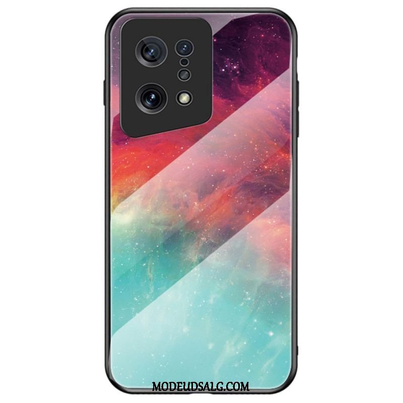 Cover Oppo Find X5 Marmor Hærdet Glas