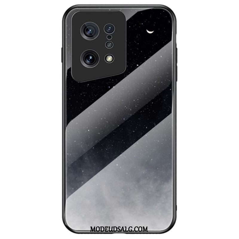 Cover Oppo Find X5 Marmor Hærdet Glas