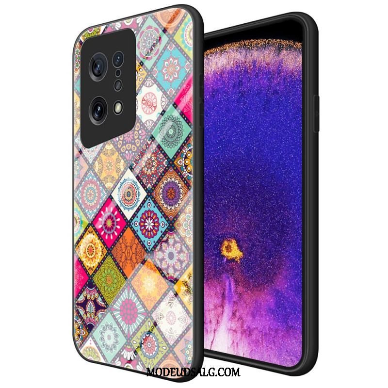 Cover Oppo Find X5 Patchwork Magnetisk Holder