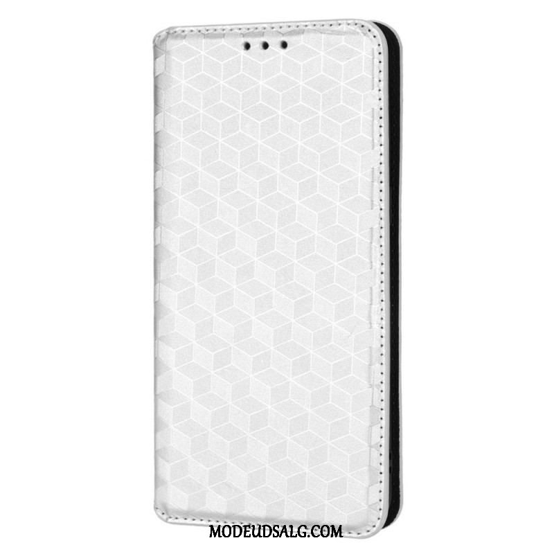 Cover Oppo Find X5 Pro Flip Cover 3d Diamant Læder Effekt