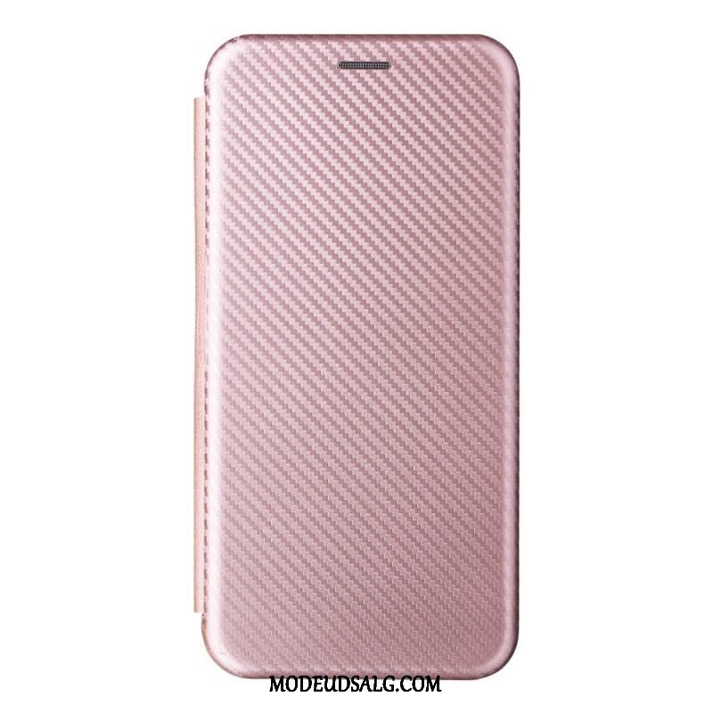 Cover Oppo Find X5 Pro Flip Cover Kulfiber Tekstur