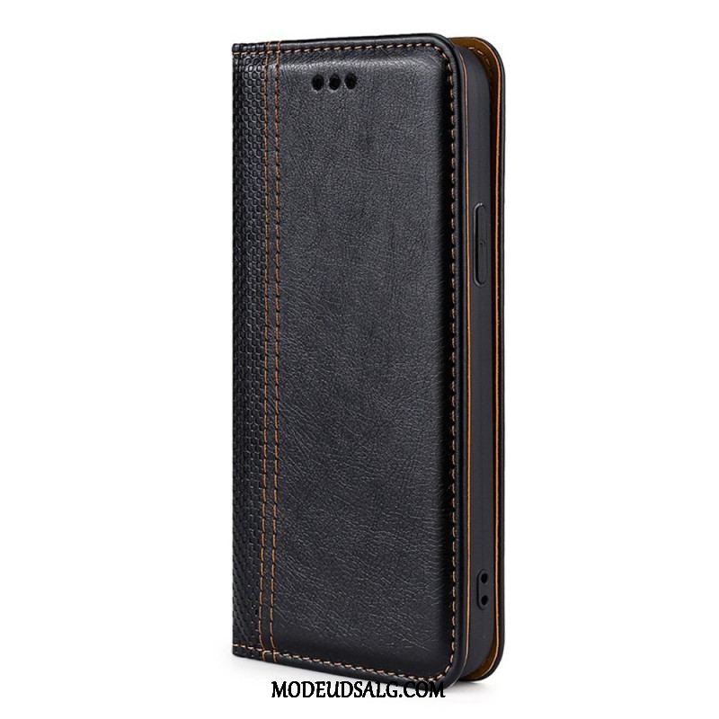 Cover Oppo Find X5 Pro Flip Cover Vintage Lædereffekt