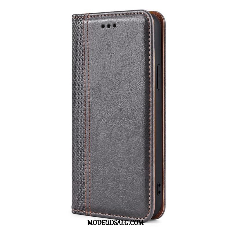 Cover Oppo Find X5 Pro Flip Cover Vintage Lædereffekt