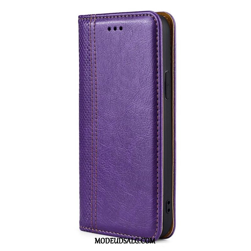 Cover Oppo Find X5 Pro Flip Cover Vintage Lædereffekt