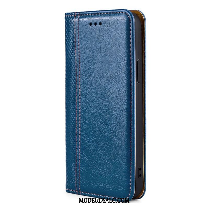 Cover Oppo Find X5 Pro Flip Cover Vintage Lædereffekt