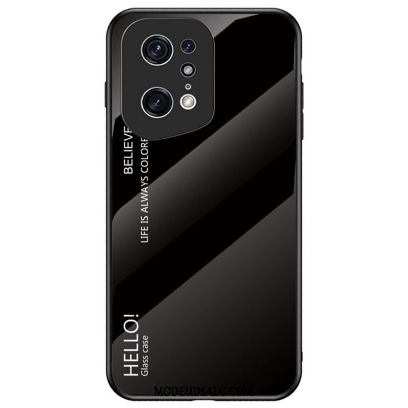 Cover Oppo Find X5 Pro Hærdet Glas Hej