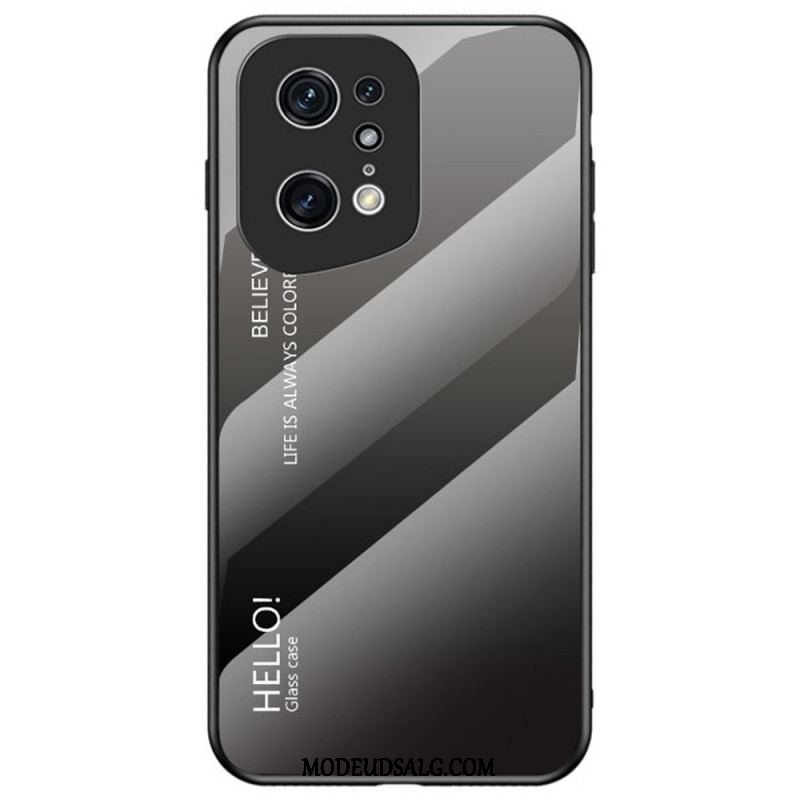 Cover Oppo Find X5 Pro Hærdet Glas Hej