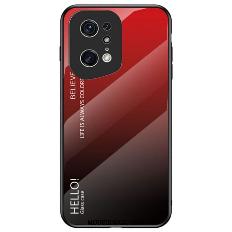 Cover Oppo Find X5 Pro Hærdet Glas Hej