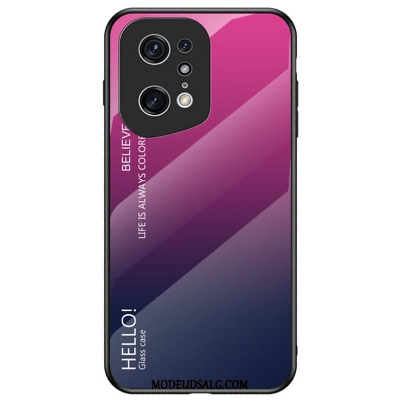 Cover Oppo Find X5 Pro Hærdet Glas Hej