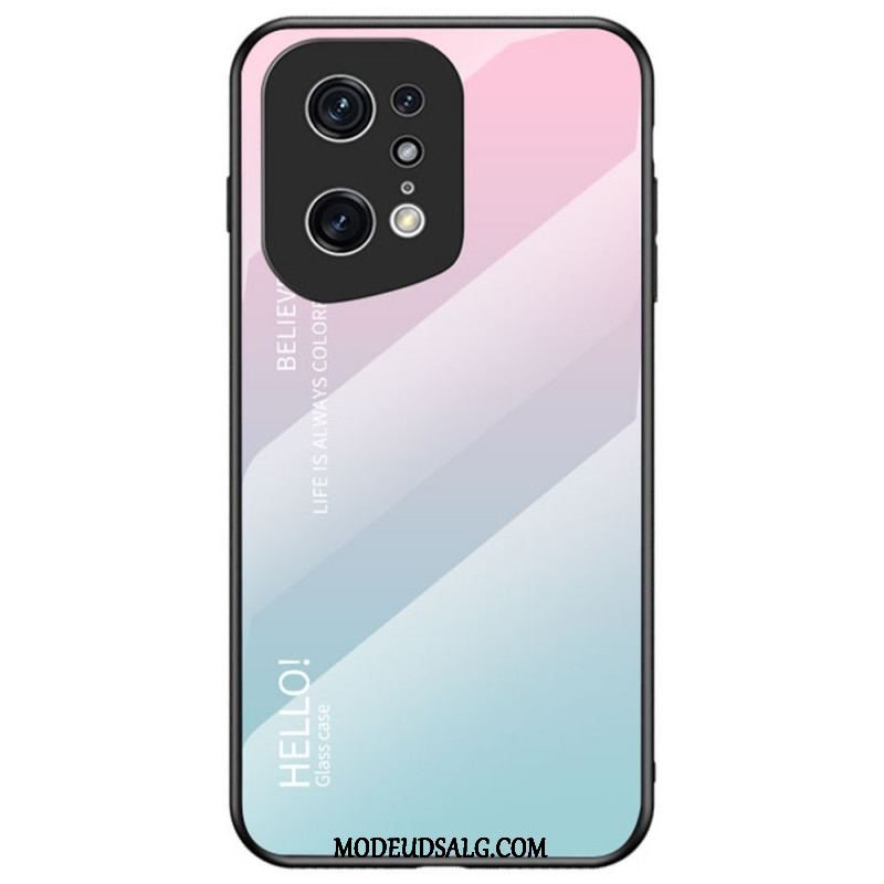 Cover Oppo Find X5 Pro Hærdet Glas Hej