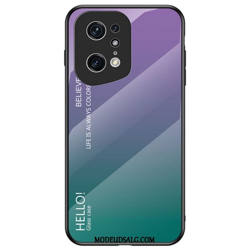 Cover Oppo Find X5 Pro Hærdet Glas Hej