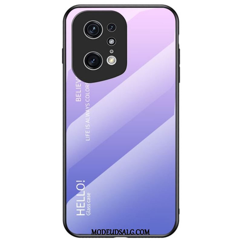 Cover Oppo Find X5 Pro Hærdet Glas Hej