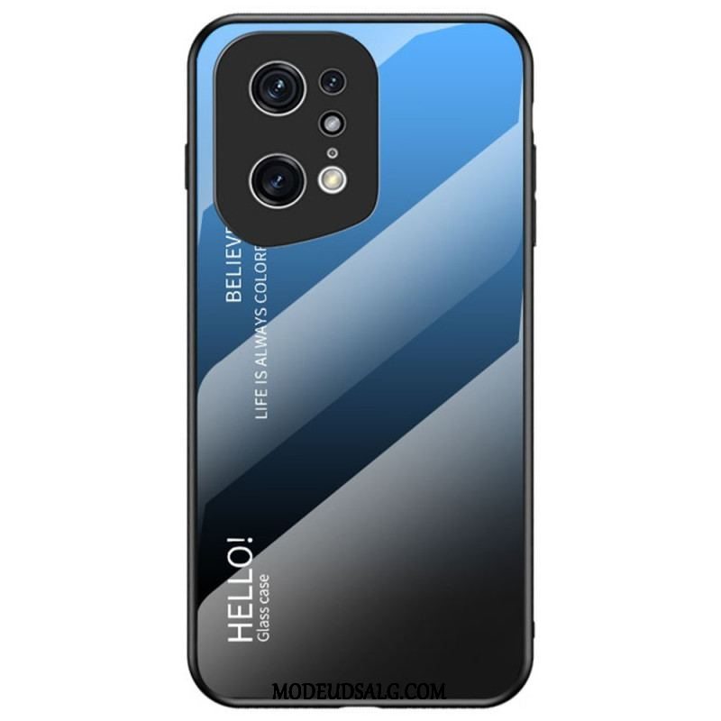 Cover Oppo Find X5 Pro Hærdet Glas Hej