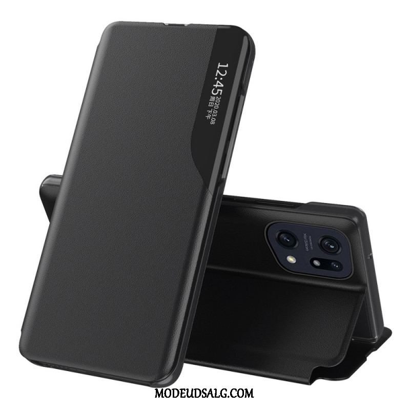 Cover Oppo Find X5 Tekstureret Kunstlæder