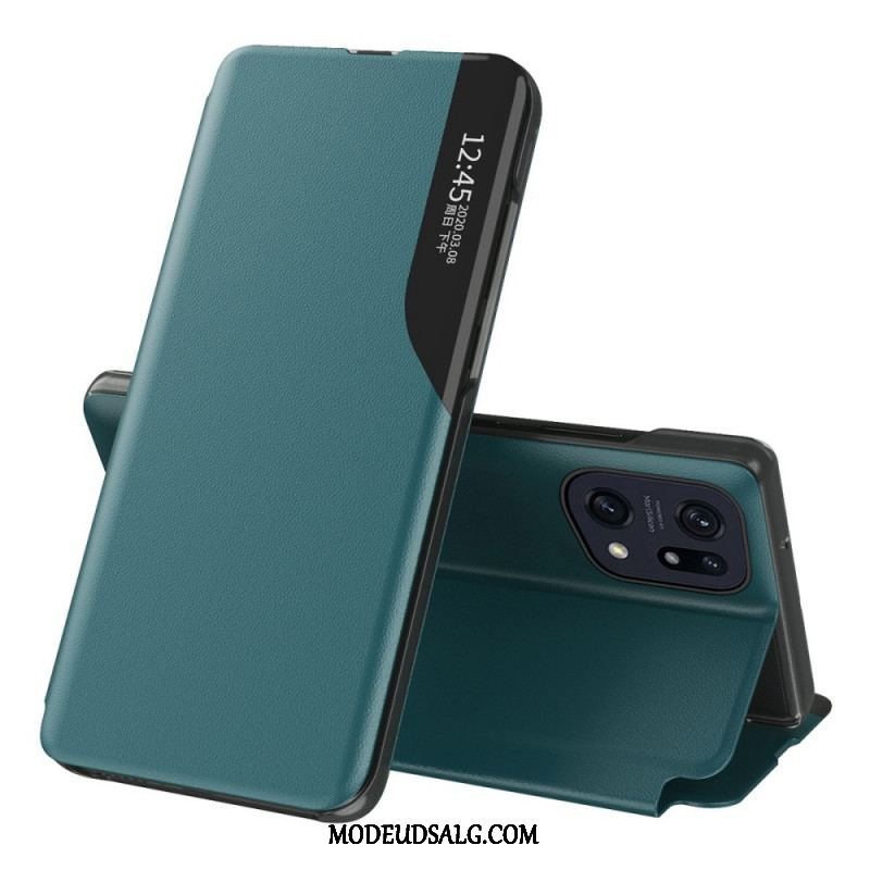 Cover Oppo Find X5 Tekstureret Kunstlæder