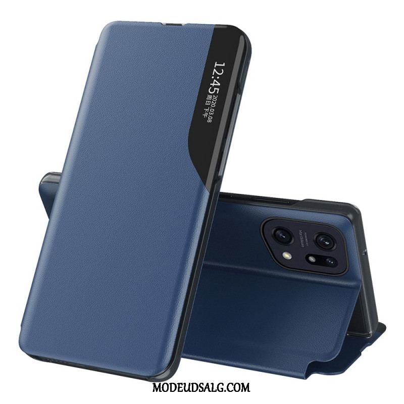 Cover Oppo Find X5 Tekstureret Kunstlæder