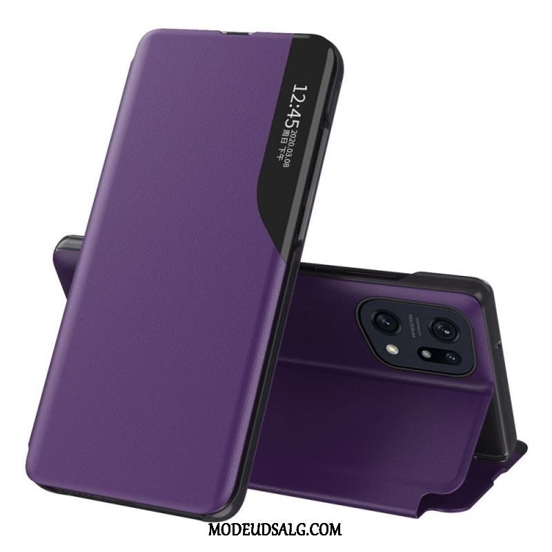 Cover Oppo Find X5 Tekstureret Kunstlæder