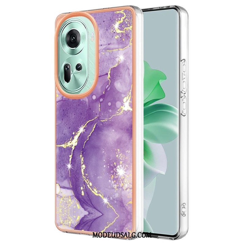 Cover Oppo Reno 11 5g Telefon Etui Marmormønster